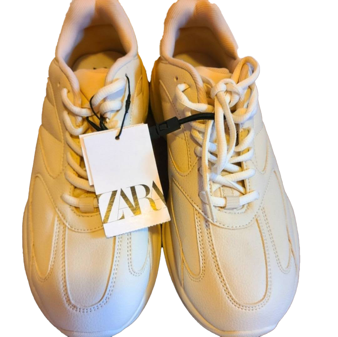 ZARA Cream Chunky Sneakers
